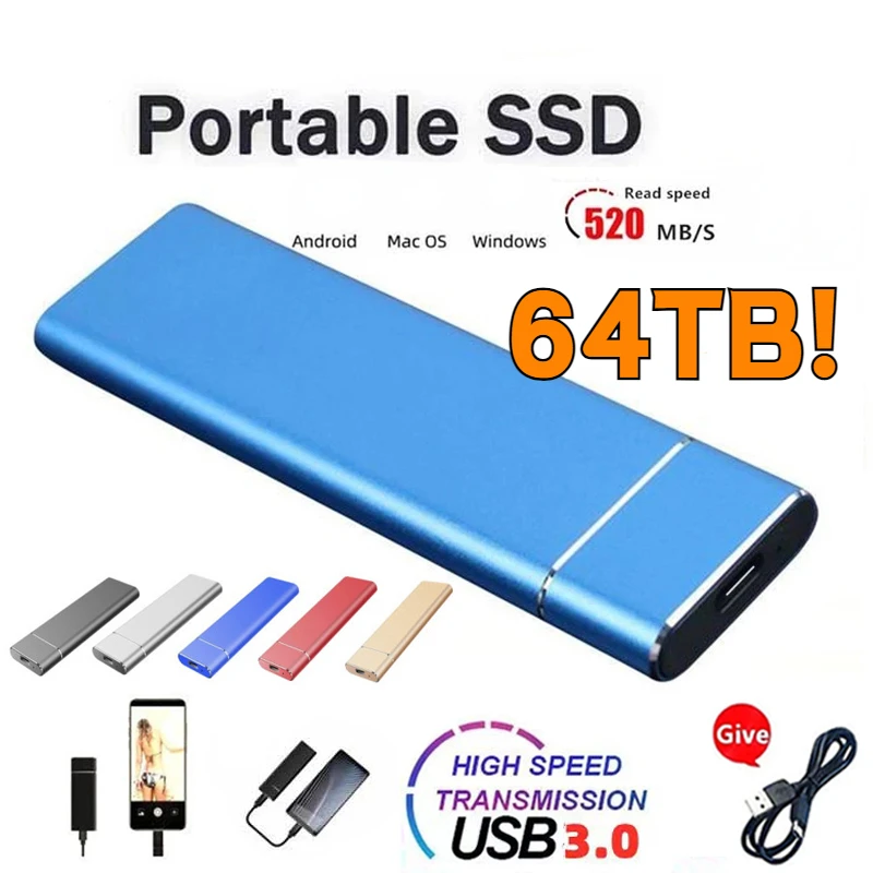 Portable ssd 500gb High-speed External SSD 4TB 8TB 2TB 1TB Mobile external Hard Drive USB 3.1 Typc-C External for laptop
Portable ssd 500gb High-speed External SSD 4TB 8TB 2TB 1TB Mobile external Hard Drive USB 3.1 Typc-C External for laptop