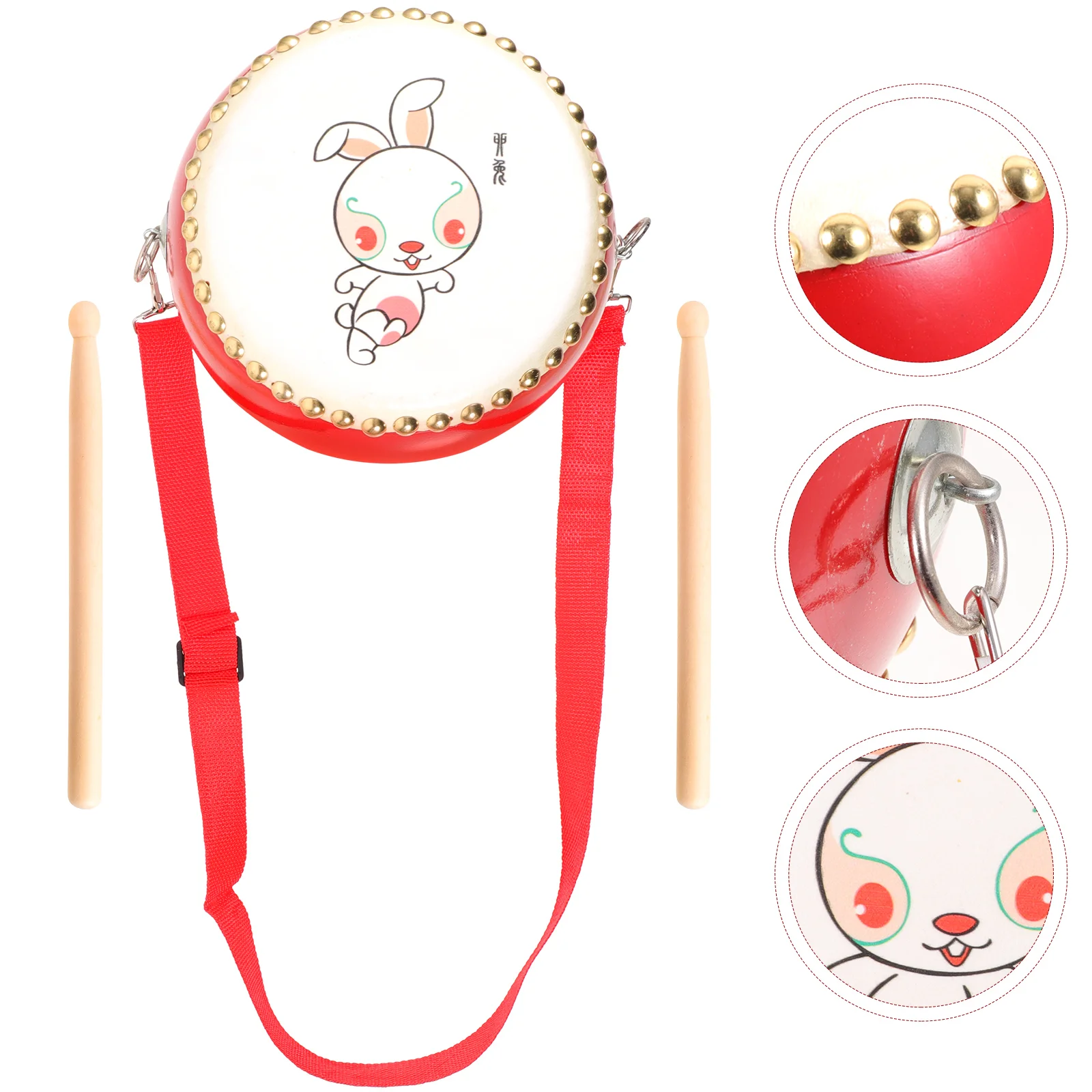 Drum Toy Kids Instrument Plaything Percussion Musical Children Musiceducational Chinesehand Dance Folk Suona Drumsticks Red
Drum Toy Kids Instrument Plaything Percussion Musical Children Musiceducational Chinesehand Dance Folk Suona Drumsticks Red