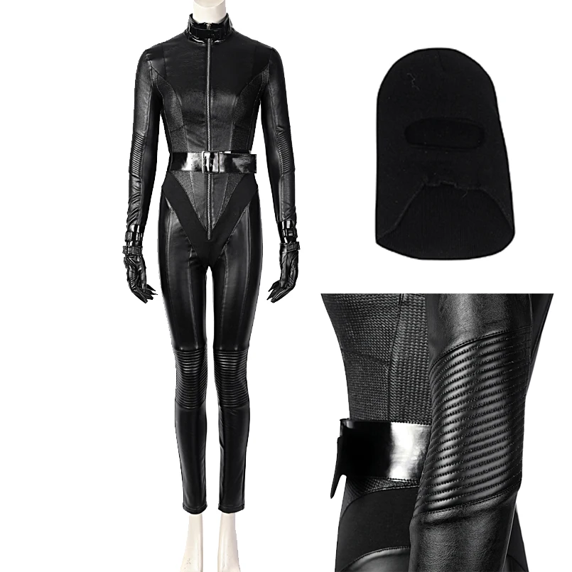 2022 Bat Cosplay Cat Woman Costume Sexy Black Selina Kyle Jumpsuit Superhero Complete Outfit Custom Made
2022 Bat Cosplay Cat Woman Costume Sexy Black Selina Kyle Jumpsuit Superhero Complete Outfit Custom Made