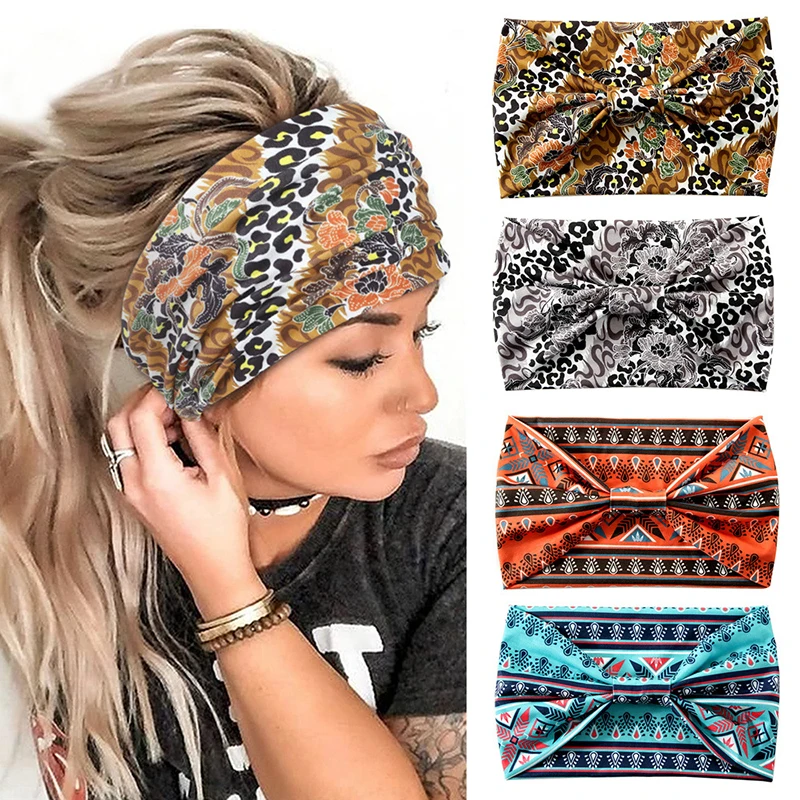 Women Fashion Knoted Elastic Yoga Sport Casual Headbands Hair Accessories Boho Stretch Print Turban Head Wrap Wide Hairbands
Women Fashion Knoted Elastic Yoga Sport Casual Headbands Hair Accessories Boho Stretch Print Turban Head Wrap Wide Hairbands