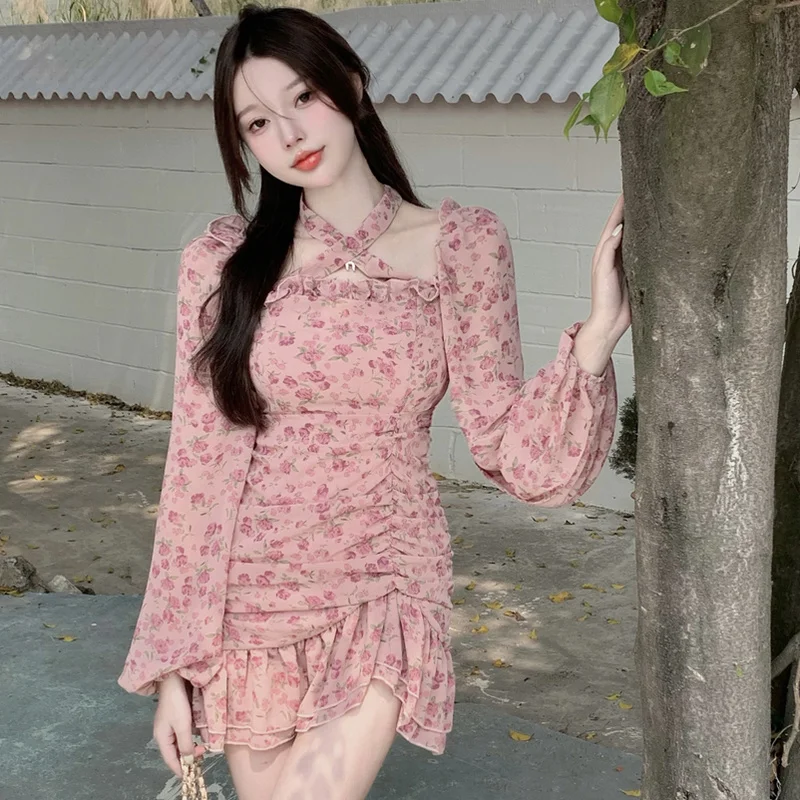 Spring Summer Sexy Chic 3style Floral Print Dress Women High Waist Hip Ruched Vestido Feminino Elegant Square Collar Dresses
Spring Summer Sexy Chic 3style Floral Print Dress Women High Waist Hip Ruched Vestido Feminino Elegant Square Collar Dresses