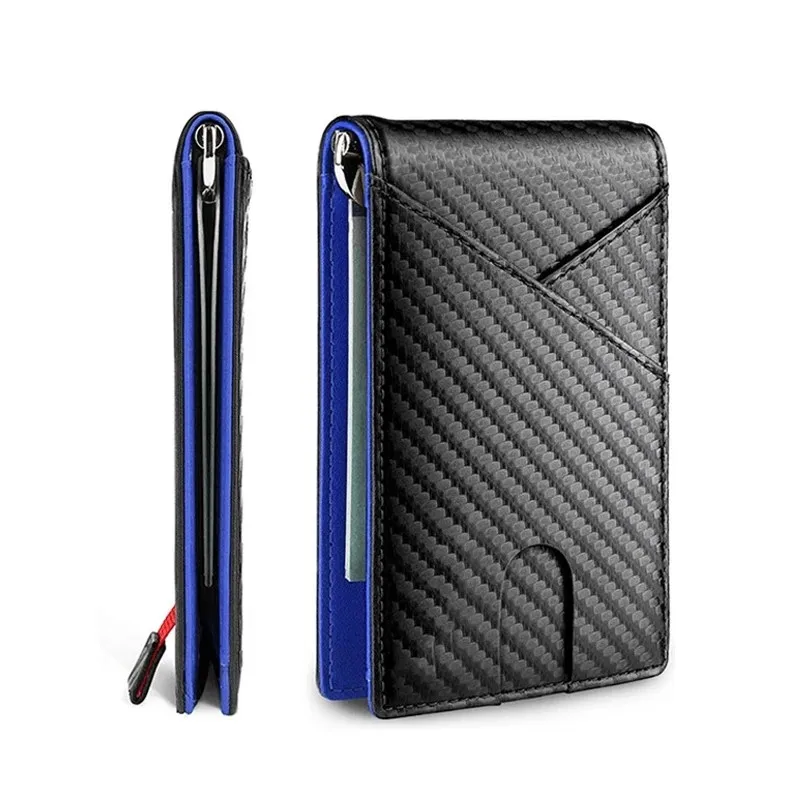 Ultra-thin Men's Wallet Money Clip Carbon Fiber Card Holder Wallet RFID Slim Money Clips Money Bags Cover 2023
Ultra-thin Men's Wallet Money Clip Carbon Fiber Card Holder Wallet RFID Slim Money Clips Money Bags Cover 2023