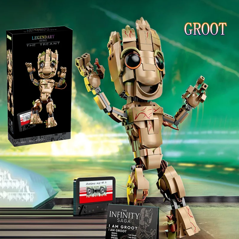 marvel Superhero Groot Anime Compatible 76217 Model 475pcs Large Particle Building Blocks Children's Puzzle Toy Christmas Gift
marvel Superhero Groot Anime Compatible 76217 Model 475pcs Large Particle Building Blocks Children's Puzzle Toy Christmas Gift