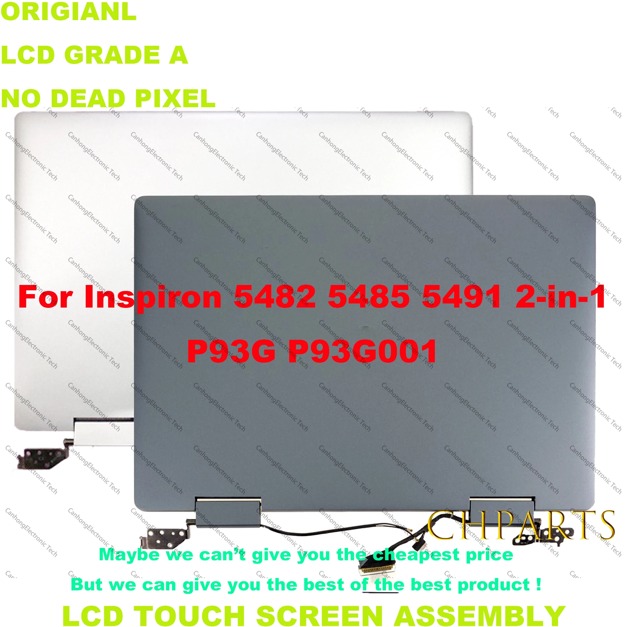 

For Dell Inspiron 14 5491 2-in-1 p93g p93g001 14" 1920*1080 FHD Touch Screen LCD Full Assembly With Hinges