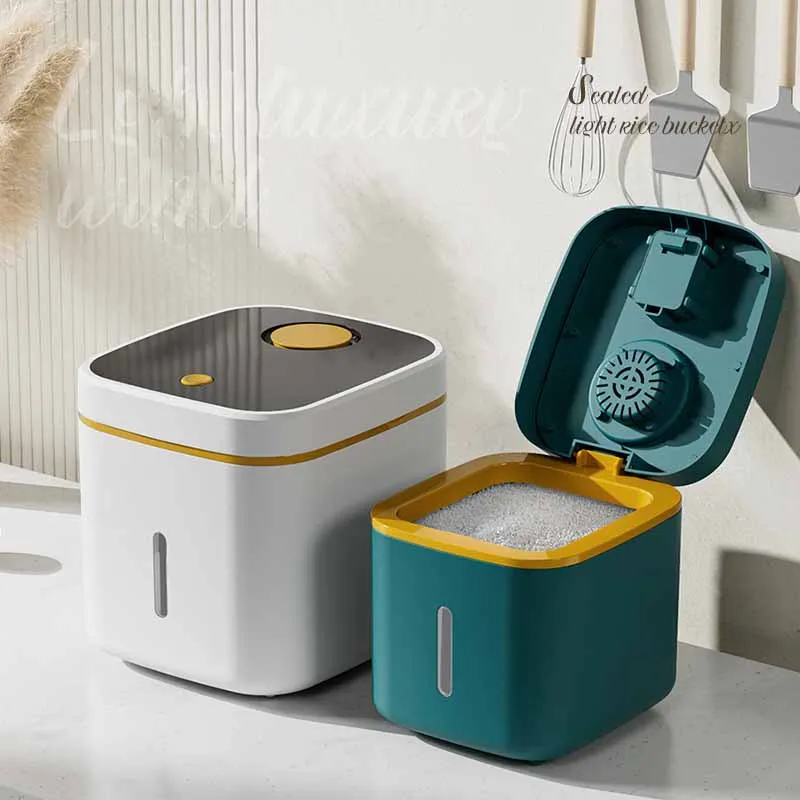 5/10KG Kitchen Collection Nano Bucket Insect-Proof Moisture-Proof Sealed Rice Cylinder Grain Dog Food Household Storage Rice Box
5/10KG Kitchen Collection Nano Bucket Insect-Proof Moisture-Proof Sealed Rice Cylinder Grain Dog Food Household Storage Rice Box