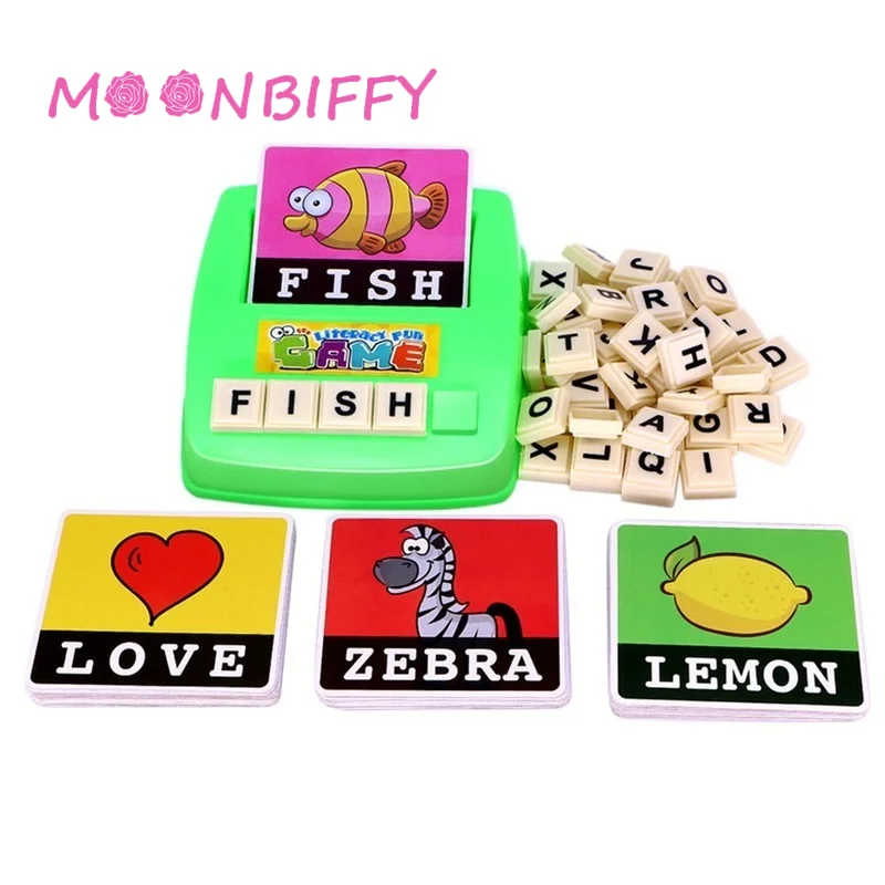 Toys for Children English Spelling Alphabet Letter Game Cards English Word Puzzle Fun Early Learning Educational Toy for Kids
Toys for Children English Spelling Alphabet Letter Game Cards English Word Puzzle Fun Early Learning Educational Toy for Kids