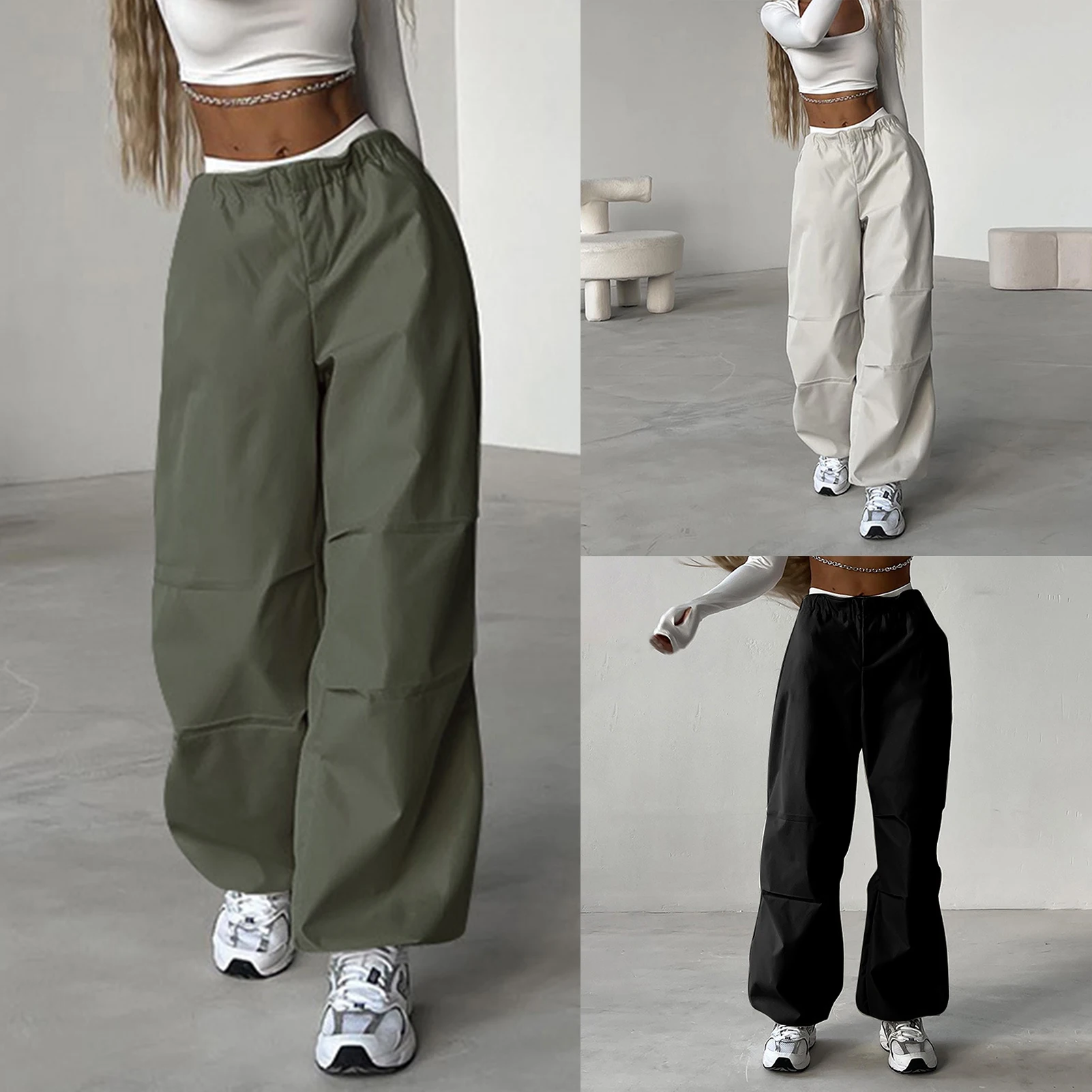 Y2k Women Streetwear Wide Leg Cargo Pants Casual Baggy Pant Straight With Big Pockets Jogging Trousers Vintage Female Sweatpants
Y2k Women Streetwear Wide Leg Cargo Pants Casual Baggy Pant Straight With Big Pockets Jogging Trousers Vintage Female Sweatpants