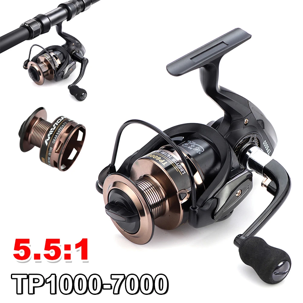 Ultralight Spinning Fishing Reels Outdoor Fishing Tools 15KG Max Drag Dual Bearing System Freshwater Saltwater Carp Fishing
Ultralight Spinning Fishing Reels Outdoor Fishing Tools 15KG Max Drag Dual Bearing System Freshwater Saltwater Carp Fishing