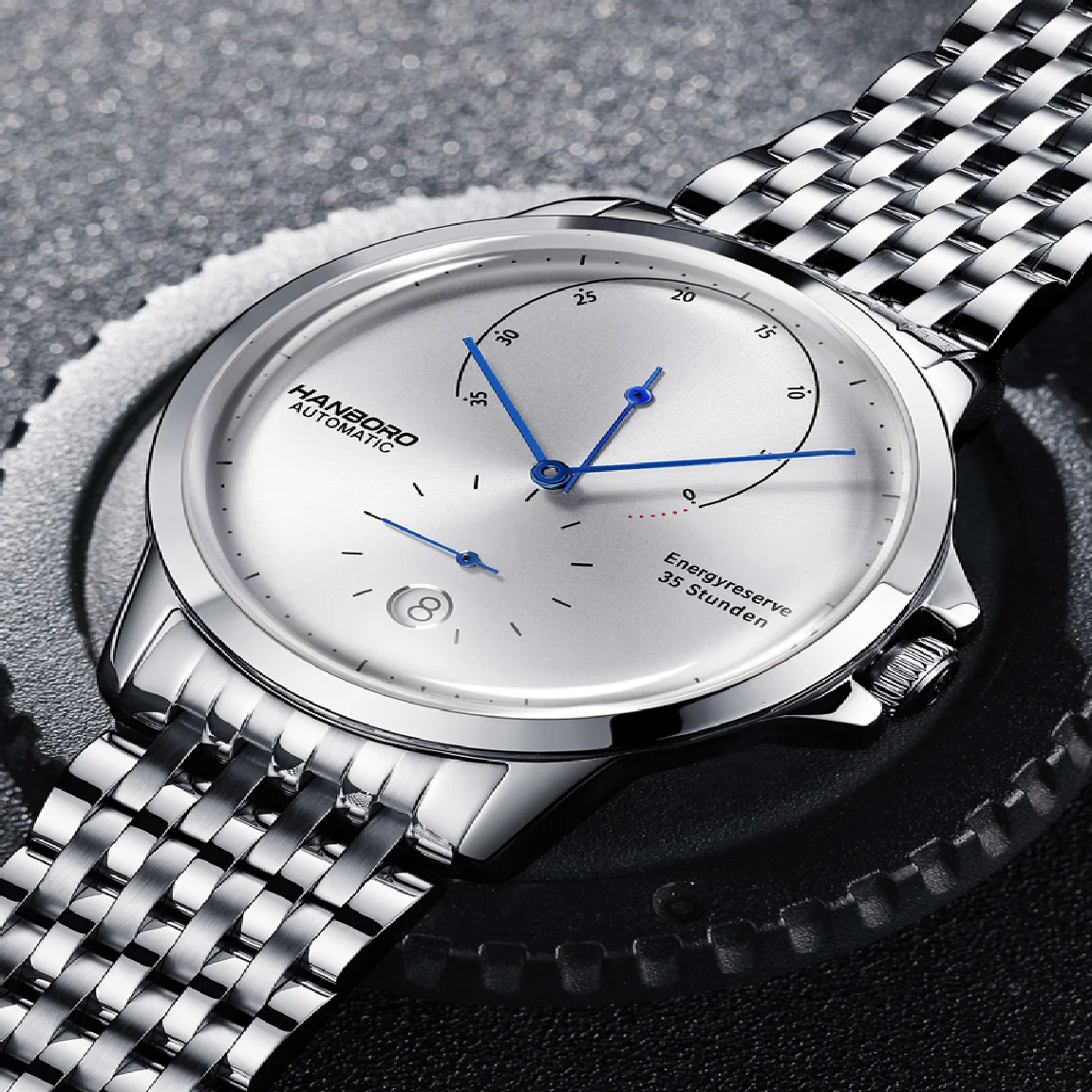 HANBORO New Leisure Automatic Mechanical Watch Large Dial Waterproof Steel Band Men's Watch Simple Fashion Trendy Man
HANBORO New Leisure Automatic Mechanical Watch Large Dial Waterproof Steel Band Men's Watch Simple Fashion Trendy Man