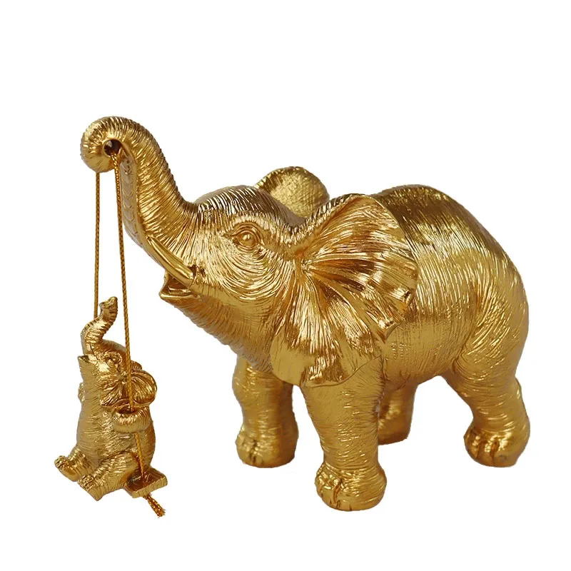 Home Decor Statue Living Room Decoration Figurine Resin Swing Elephant Sculpture Miniature Ornament Craft for Interior
Home Decor Statue Living Room Decoration Figurine Resin Swing Elephant Sculpture Miniature Ornament Craft for Interior