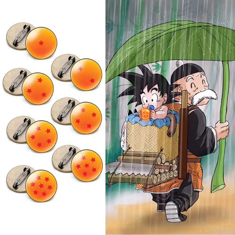 Anime Dragon Ball Cosplay Brooch A Set of 7 Dragon Ball Clothing Pendant Pins Do Not Fade Retro Clasps Fashion Accessories
Anime Dragon Ball Cosplay Brooch A Set of 7 Dragon Ball Clothing Pendant Pins Do Not Fade Retro Clasps Fashion Accessories