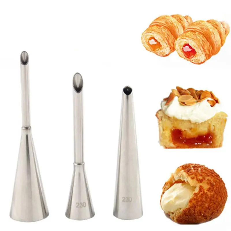 3pcs/set Piping Bag Nozzles Set Stainless Steel Cupcake Cake Decorating Tips For Puff Cream Pastry Piping Nozzles
3pcs/set Piping Bag Nozzles Set Stainless Steel Cupcake Cake Decorating Tips For Puff Cream Pastry Piping Nozzles