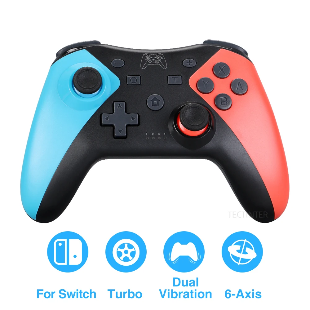 Support Bluetooth Turbo Dual Vibration Motion Gamepad Joystick compatible Nintendo NS Switch Pro Console Wireless Controller
Support Bluetooth Turbo Dual Vibration Motion Gamepad Joystick compatible Nintendo NS Switch Pro Console Wireless Controller