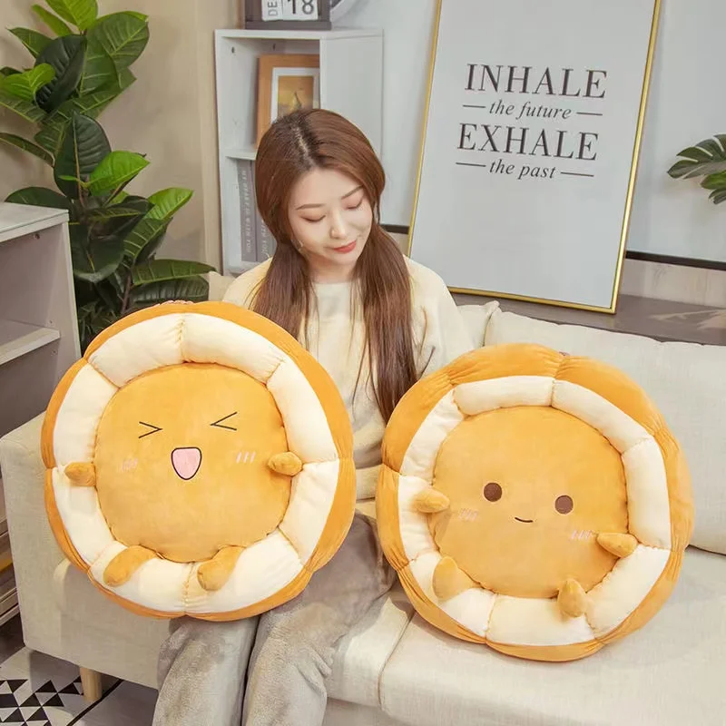 Creative Cartoon Toast Bread Futon Lazy Cushion Home Floor Chair Cushion Plush Office Window Tatami Pudding Butt Round Cushions
Creative Cartoon Toast Bread Futon Lazy Cushion Home Floor Chair Cushion Plush Office Window Tatami Pudding Butt Round Cushions
