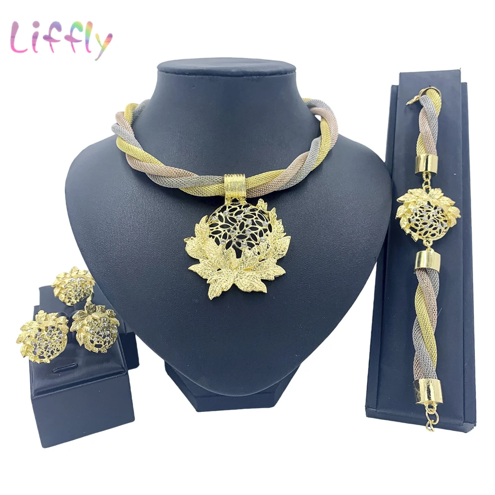 Italian Gold Plated Jewelry Sets for Women 18K Plated Gold Women Necklaces Ethiopian Jewelry Sets Wedding Party Accessories Gift
Italian Gold Plated Jewelry Sets for Women 18K Plated Gold Women Necklaces Ethiopian Jewelry Sets Wedding Party Accessories Gift