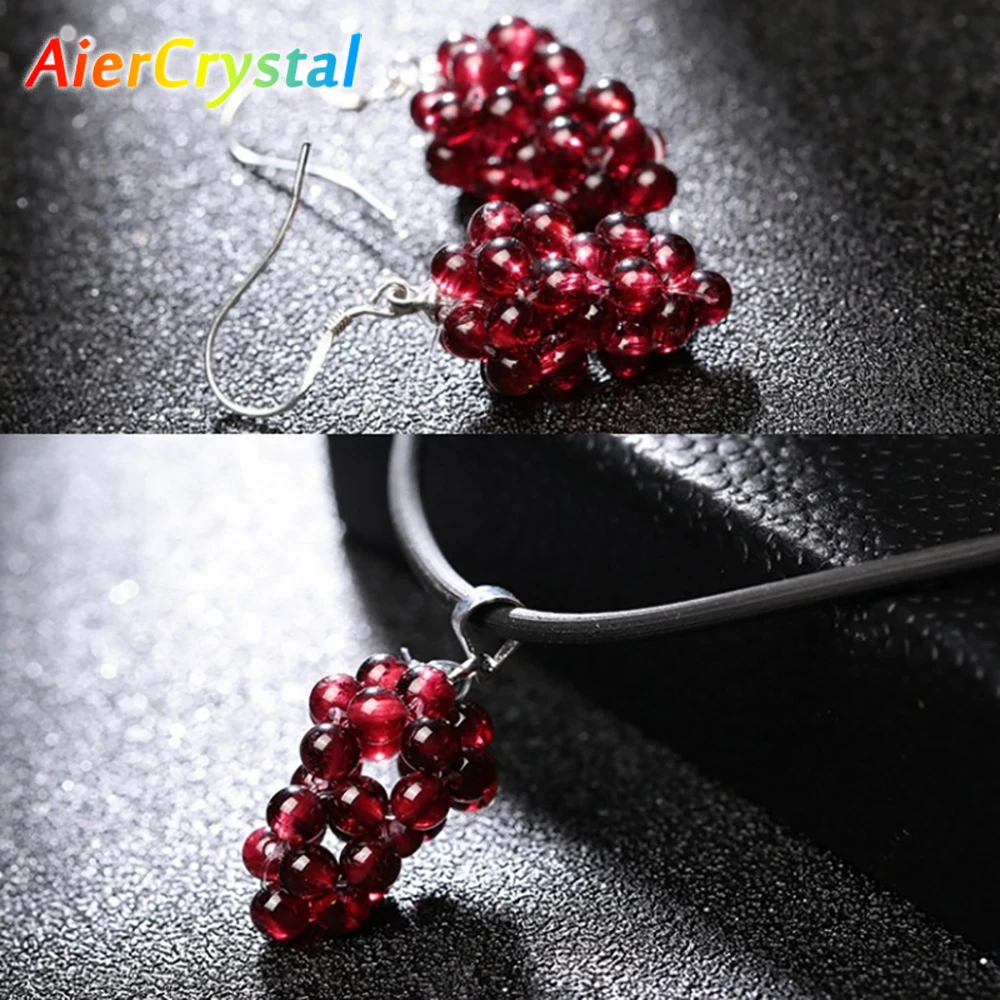 1PC Natural Pomegranate Grape Pendant Women's Necklace Reiki Healing Decorative Gift Mineral Crystal Raw Stone Jewelry
1PC Natural Pomegranate Grape Pendant Women's Necklace Reiki Healing Decorative Gift Mineral Crystal Raw Stone Jewelry