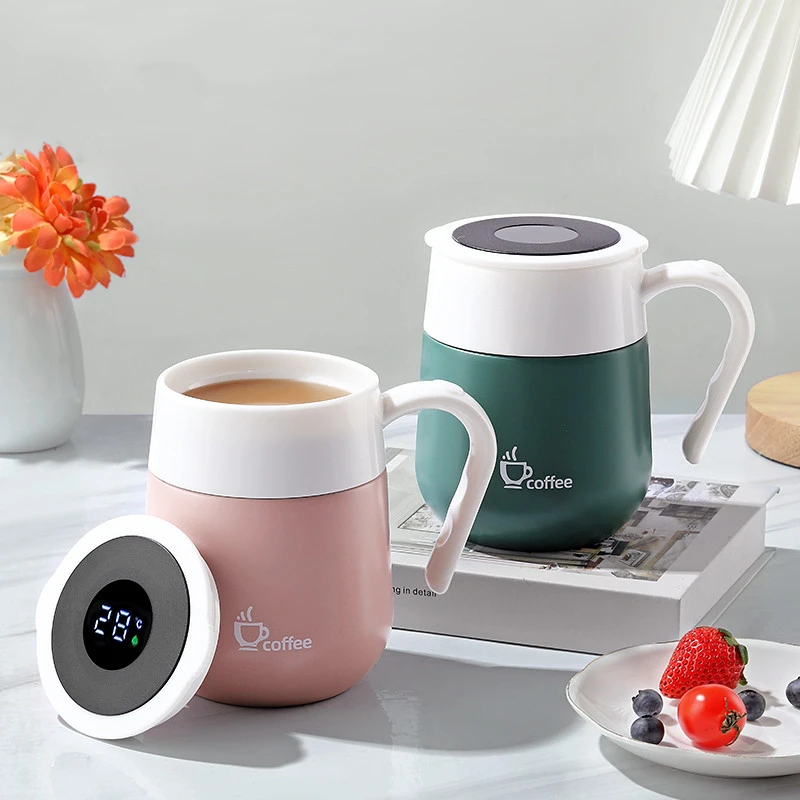 460ml Smart Temperature Display Stainless Steel Coffee Thermos Mug With Lid Tea Milk Handle Cup Office Novelty Gifts
460ml Smart Temperature Display Stainless Steel Coffee Thermos Mug With Lid Tea Milk Handle Cup Office Novelty Gifts