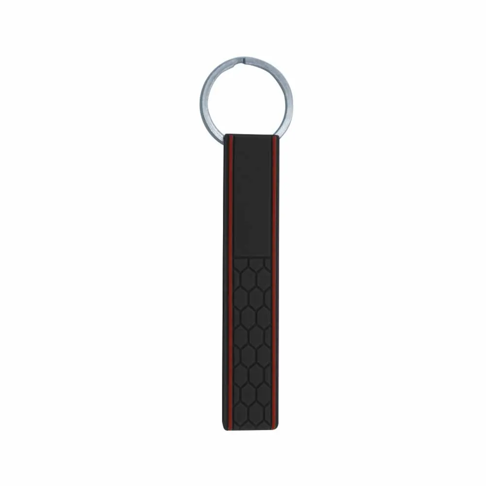 

New Key Pendant Car Accessories 93*17.5*7mm Anti-Wear Black Easy To Carry High Quality Red Silica Gel Universal
