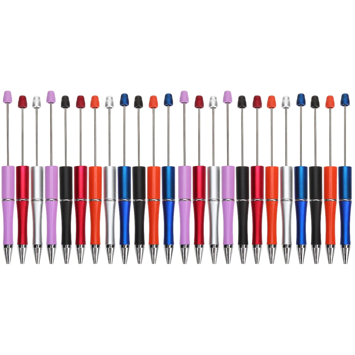24 pcs DIY Beads Writing Pens Portable Signature Pens Student Ballpoint Pens
24 pcs DIY Beads Writing Pens Portable Signature Pens Student Ballpoint Pens