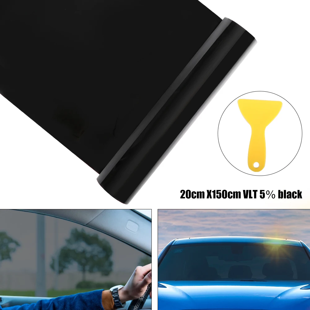 20cm*150cm Solar Film for Car Windscreen Tinted In Black Clear Solar Film 99% Anti-UV Sun Shade Protection Car Accessories
20cm*150cm Solar Film for Car Windscreen Tinted In Black Clear Solar Film 99% Anti-UV Sun Shade Protection Car Accessories