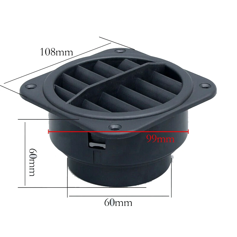 Vent Outlet Car Air 1Pcs 60mm Accessories Black Diesel Heater Ducting Plastic Tool High Quality Quality Durable
Vent Outlet Car Air 1Pcs 60mm Accessories Black Diesel Heater Ducting Plastic Tool High Quality Quality Durable