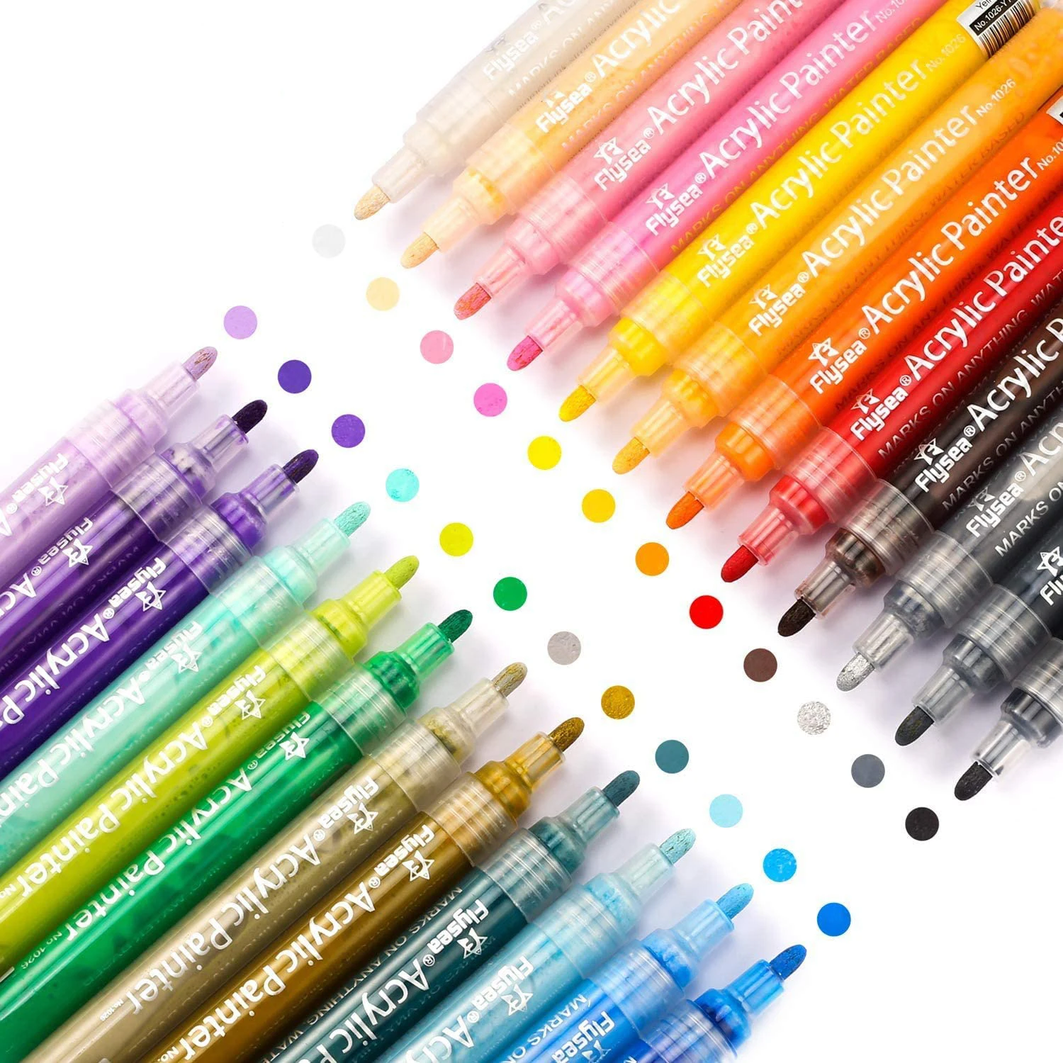 24 Colors Art Markers 2mm Tip Acrylic Pens Non-toxic Acrylic Pens Waterproof Graffiti Markers for DIY Paint Pen
24 Colors Art Markers 2mm Tip Acrylic Pens Non-toxic Acrylic Pens Waterproof Graffiti Markers for DIY Paint Pen