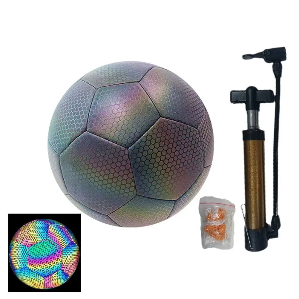1PCS Reflective Soccer Ball Luminous Night Glow Footballs Adult Child Training Competition Football Student Training Soccer Ball
1PCS Reflective Soccer Ball Luminous Night Glow Footballs Adult Child Training Competition Football Student Training Soccer Ball