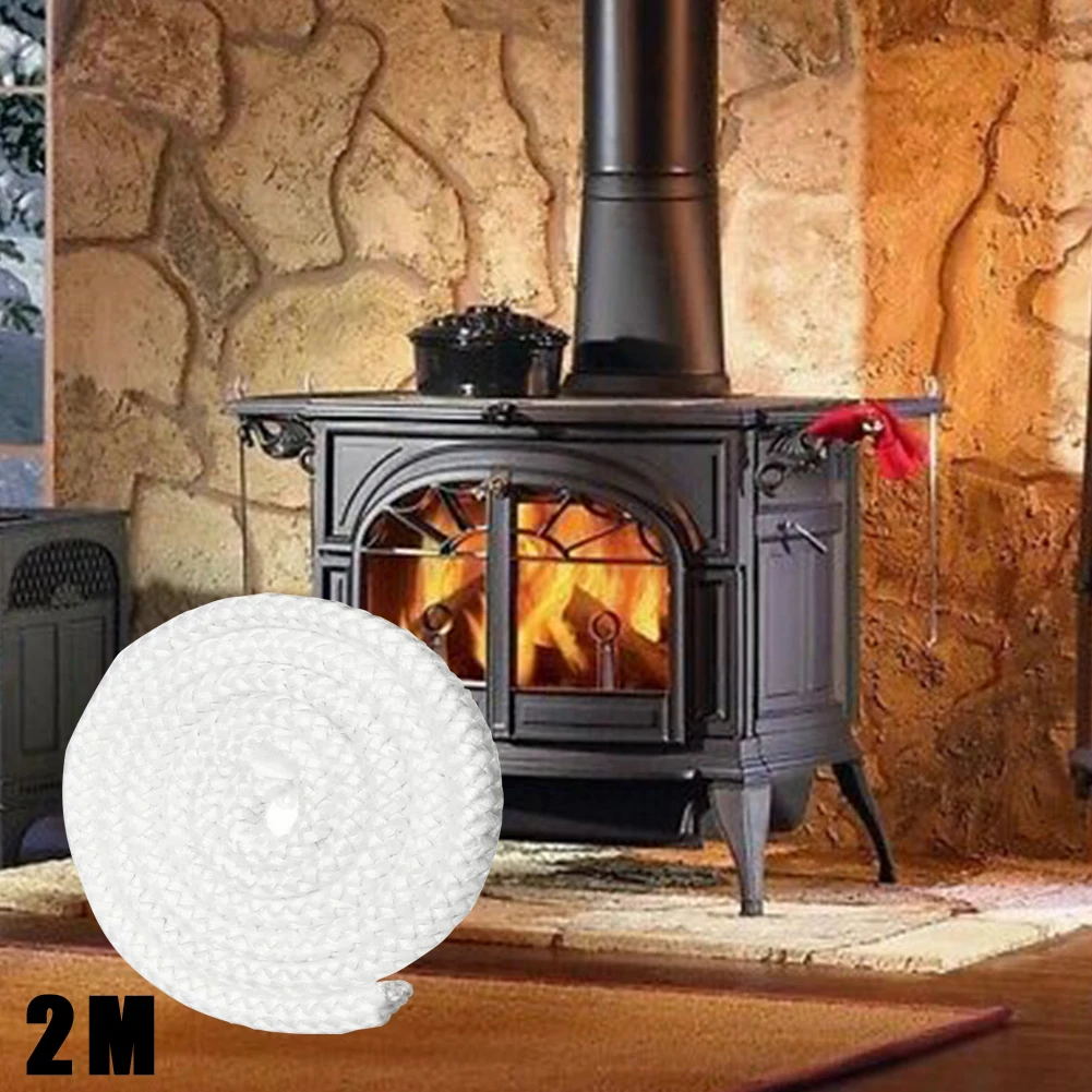 1PC 2mx6/8/10/12mm White Fiberglass Rope Seal Stove Rope Wood Burning Stove Log Burner Door Seal For Chimneys Fireplaces
1PC 2mx6/8/10/12mm White Fiberglass Rope Seal Stove Rope Wood Burning Stove Log Burner Door Seal For Chimneys Fireplaces