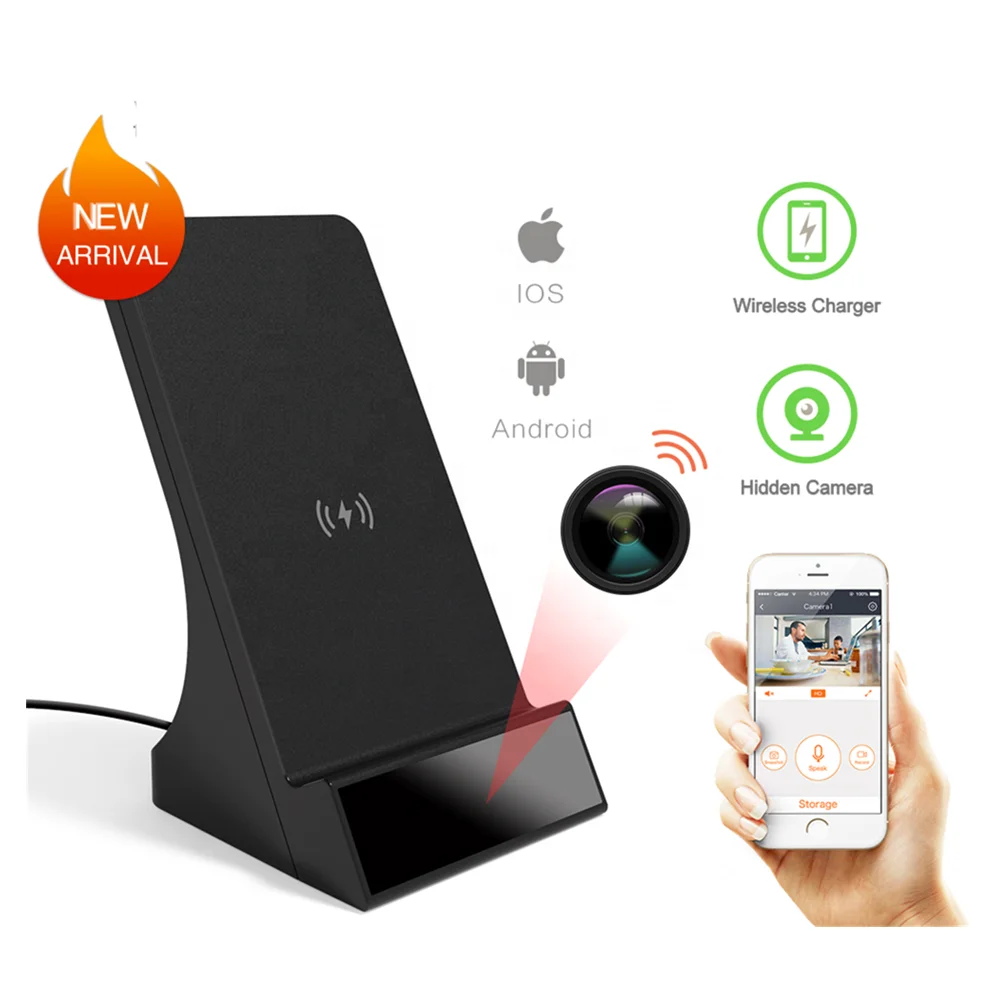 1080P Smart Home Mini Android iOS Wireless Charger Wireless WiFi Smart Hidden IP Camera Recorder
1080P Smart Home Mini Android iOS Wireless Charger Wireless WiFi Smart Hidden IP Camera Recorder