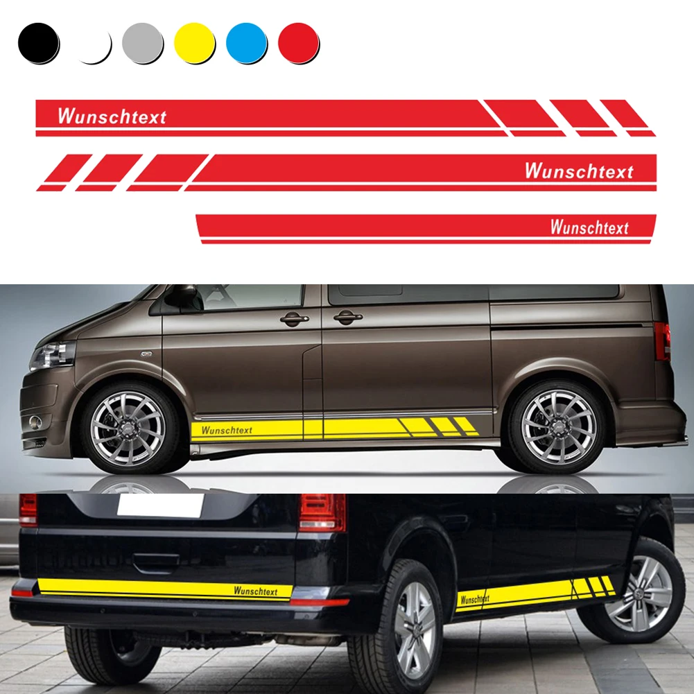 3PCS Compatible with VW Wunschtext T5 T6 Car Graphics Vinyl Stickers Door Side Skirt Decals Auto Body Decor Accessories
3PCS Compatible with VW Wunschtext T5 T6 Car Graphics Vinyl Stickers Door Side Skirt Decals Auto Body Decor Accessories