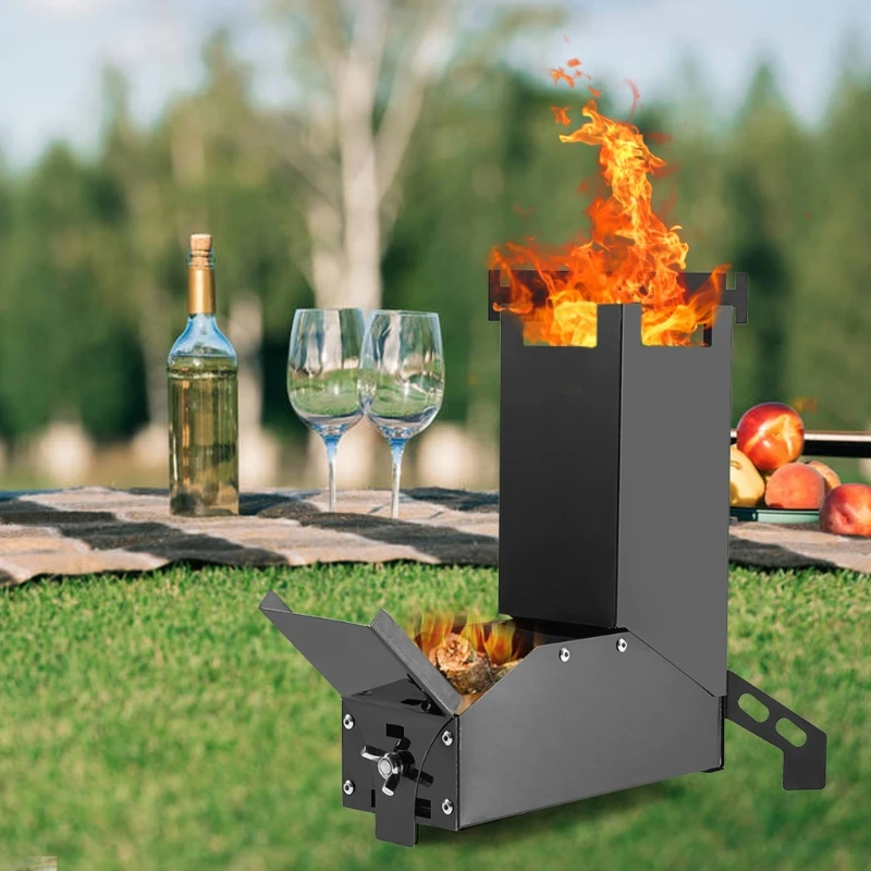 Black for TITANIUM Rocket Stove Portable Stainless Steel Folding Wood Stove Camp
Black for TITANIUM Rocket Stove Portable Stainless Steel Folding Wood Stove Camp