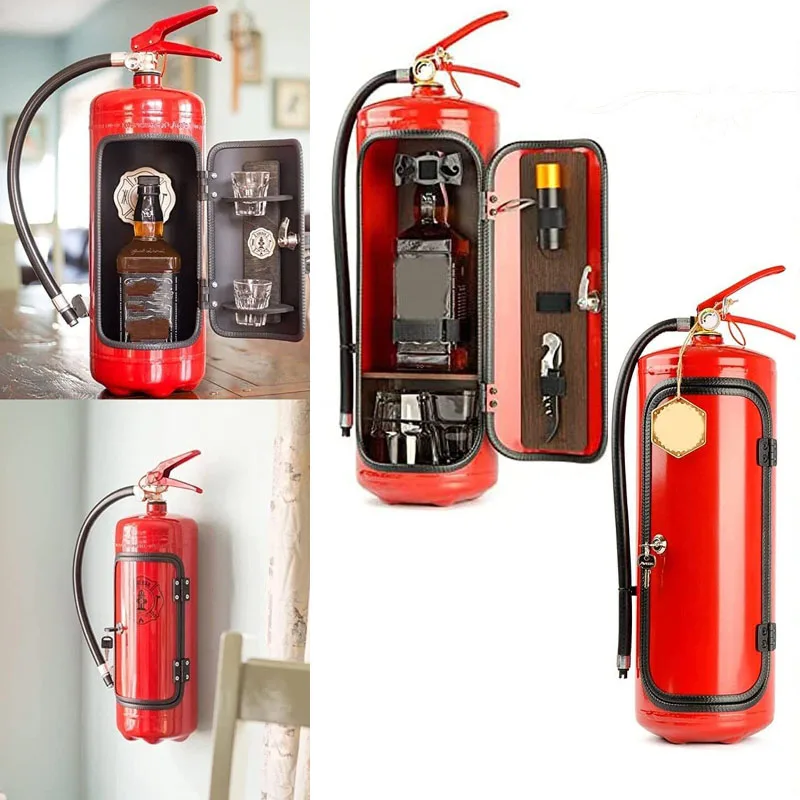 Fire Extinguisher Shape Wine Box Mini Bar Wine Cabinet Crafts Ornaments Decoration Champagne Liquor Storage Box Fireman's Gift 
Fire Extinguisher Shape Wine Box Mini Bar Wine Cabinet Crafts Ornaments Decoration Champagne Liquor Storage Box Fireman's Gift