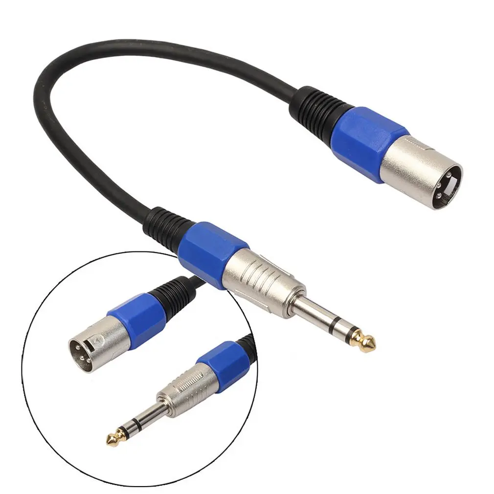 Male XLR to 6.35mm Stereo Jack Cable Active Powered Speaker Lead TRS Balanced Video and Audio Playback
Male XLR to 6.35mm Stereo Jack Cable Active Powered Speaker Lead TRS Balanced Video and Audio Playback
