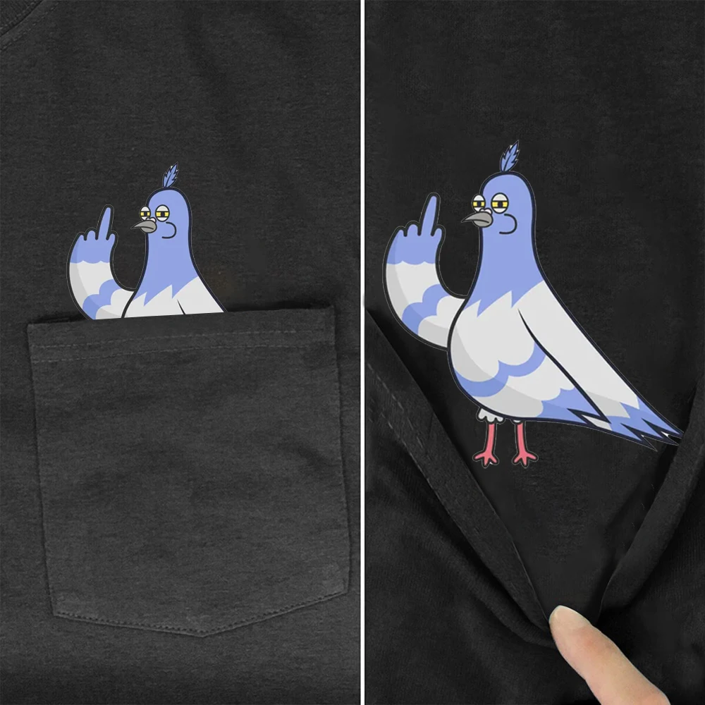 HX Animal Cotton T-shirts Funny Pigeon Middle Finger Pocket Tops Sticker Printed Tees Men Women Summer Casual Shirts S-7XL
HX Animal Cotton T-shirts Funny Pigeon Middle Finger Pocket Tops Sticker Printed Tees Men Women Summer Casual Shirts S-7XL