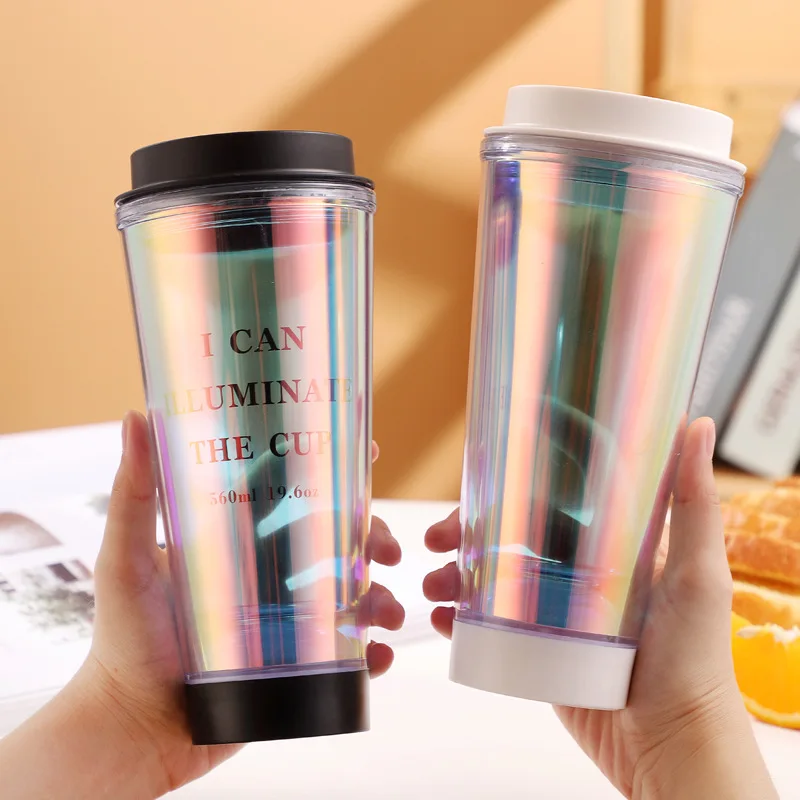 560ml Light-emitting Plastic Straight Drinking Cup Gradient Coffee Cup for School Children Drink Water and Fresh Juice
560ml Light-emitting Plastic Straight Drinking Cup Gradient Coffee Cup for School Children Drink Water and Fresh Juice