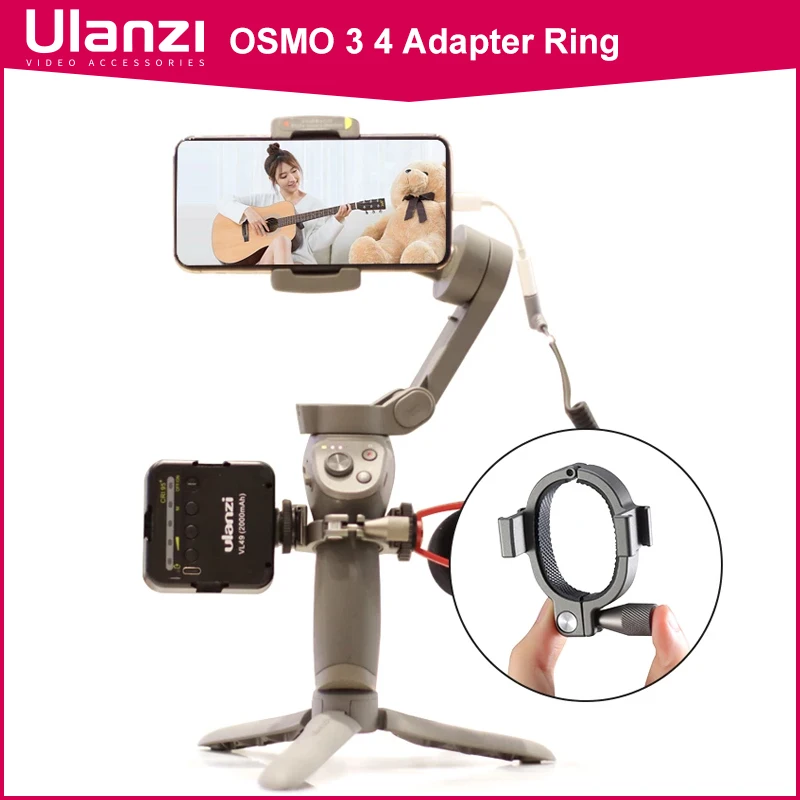 Ulanzi Osmo Mobile 3 4 Microphone Stand Mount Extend Cold Shoe Ring Adapter for LED Light Microphone Gimbal Accessories
Ulanzi Osmo Mobile 3 4 Microphone Stand Mount Extend Cold Shoe Ring Adapter for LED Light Microphone Gimbal Accessories