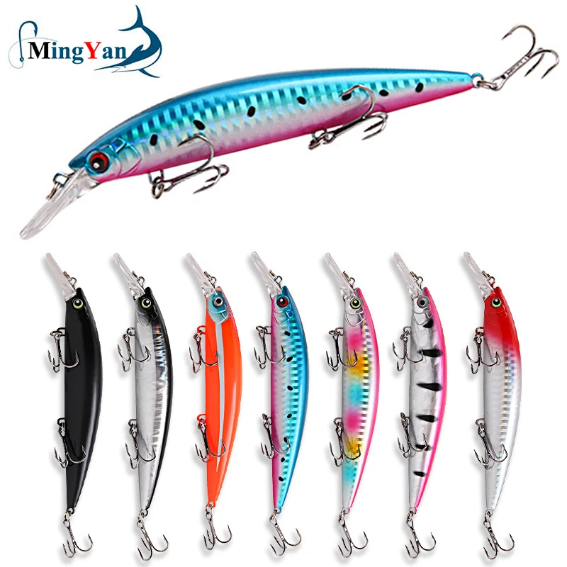 15.2cm 36g Fishing Lure Sinking Heavy Minnow with 3 Triple Hook Saltwater Freshwater Accessories Laser Coating Artificial Bait
15.2cm 36g Fishing Lure Sinking Heavy Minnow with 3 Triple Hook Saltwater Freshwater Accessories Laser Coating Artificial Bait