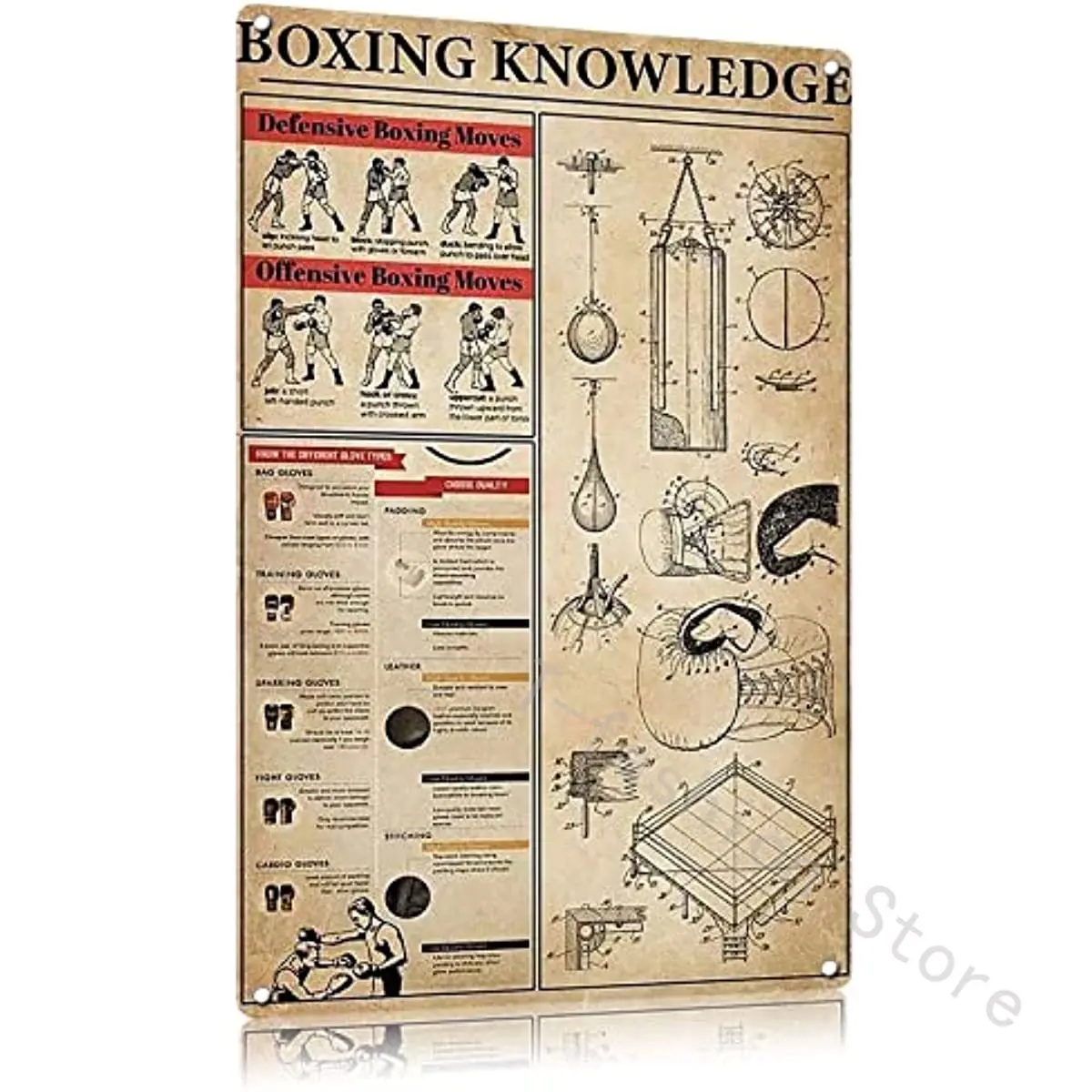 New Knowledge Vintage Metal Tin Sign, Boxing Knowledge Aluminum Sign Wall Art Decor Metal Sign Decoration Sign
New Knowledge Vintage Metal Tin Sign, Boxing Knowledge Aluminum Sign Wall Art Decor Metal Sign Decoration Sign