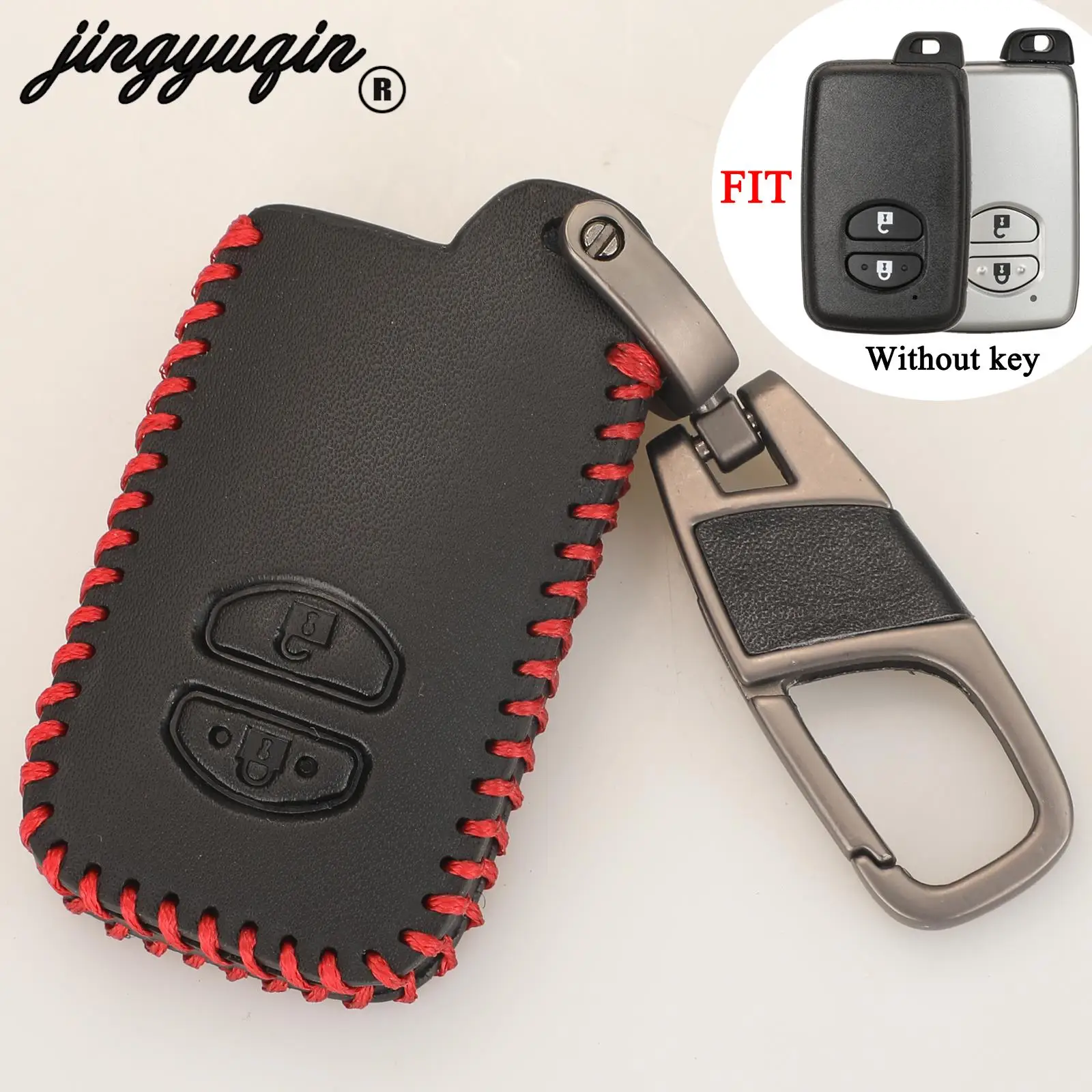 jingyuqin 2 Buttons Remote Leather Car Key Case For TOYOTA Aqua Prius Wish Prius Alpha Ractis 2009 2010 2011 2012 2013 2014
jingyuqin 2 Buttons Remote Leather Car Key Case For TOYOTA Aqua Prius Wish Prius Alpha Ractis 2009 2010 2011 2012 2013 2014