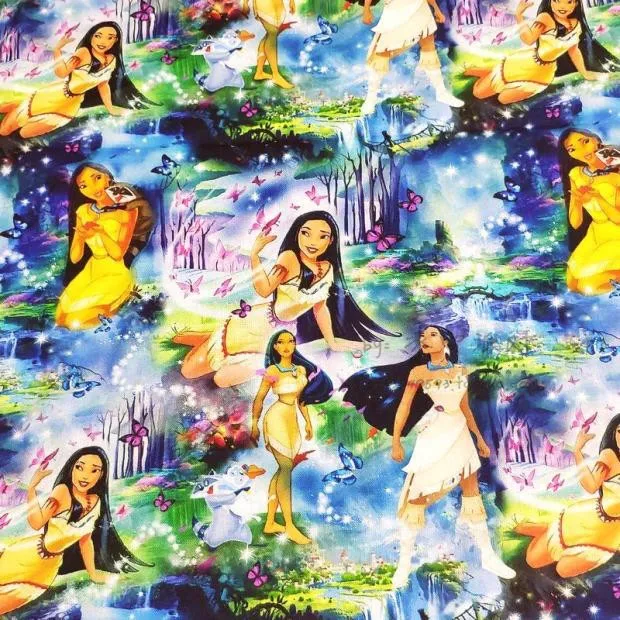 Disney, 100x105 см, Покахонтас, хлопчатобумажная ткань с принтом, ткань для шитья, ткань для лоскутного шитья, рукоделие
Disney, 100x105 см, Покахонтас, хлопчатобумажная ткань с принтом, ткань для шитья, ткань для лоскутного шитья, рукоделие