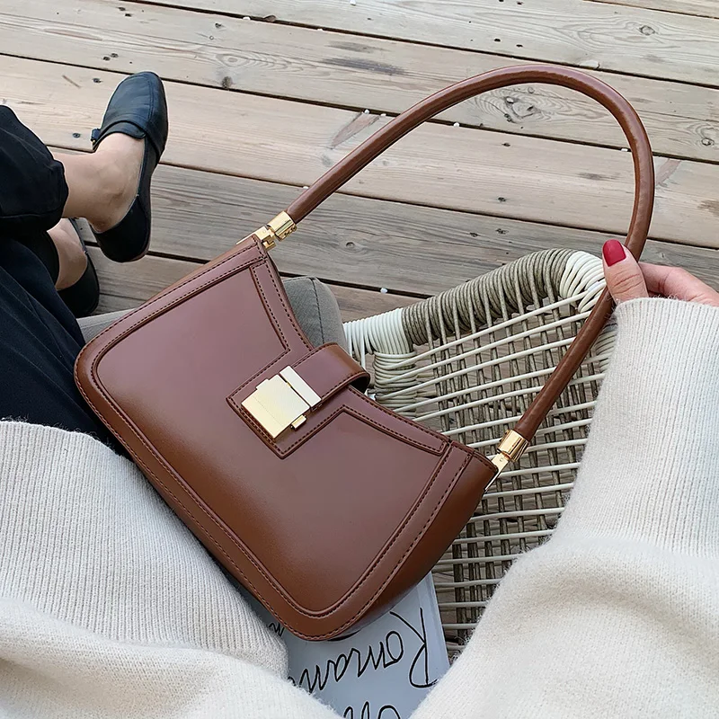 Solid Color PU Leather Shoulder Bags for Women 2022 Hit Lock Handbags Small Travel Hand Bag Lady Fashion Bags Purses
Solid Color PU Leather Shoulder Bags for Women 2022 Hit Lock Handbags Small Travel Hand Bag Lady Fashion Bags Purses
