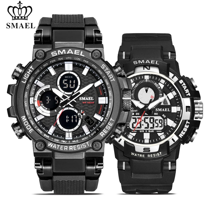 SMAEL Couple Set Sports Watches Top Brand LED Analog Quartz Watch Men Women Waterproof S Shock Date Wristwatch relogio masculino
SMAEL Couple Set Sports Watches Top Brand LED Analog Quartz Watch Men Women Waterproof S Shock Date Wristwatch relogio masculino