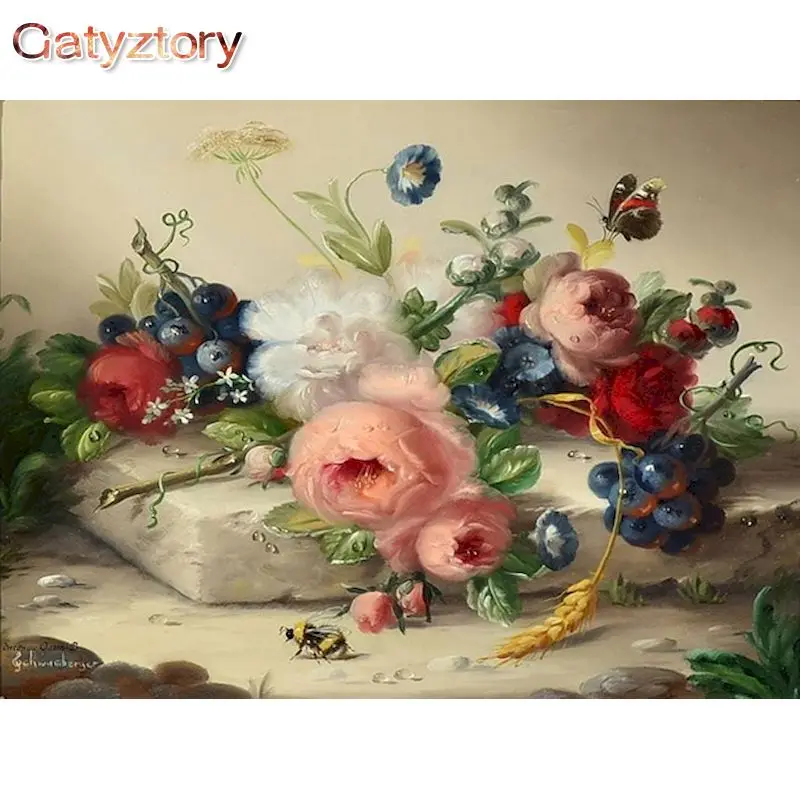 GATYZTORY Framed Oil Painting By Numbers Kits For Adults Children Handmade Diy Framed On Canvas Flower Wall Art Picture Home Pai
GATYZTORY Framed Oil Painting By Numbers Kits For Adults Children Handmade Diy Framed On Canvas Flower Wall Art Picture Home Pai