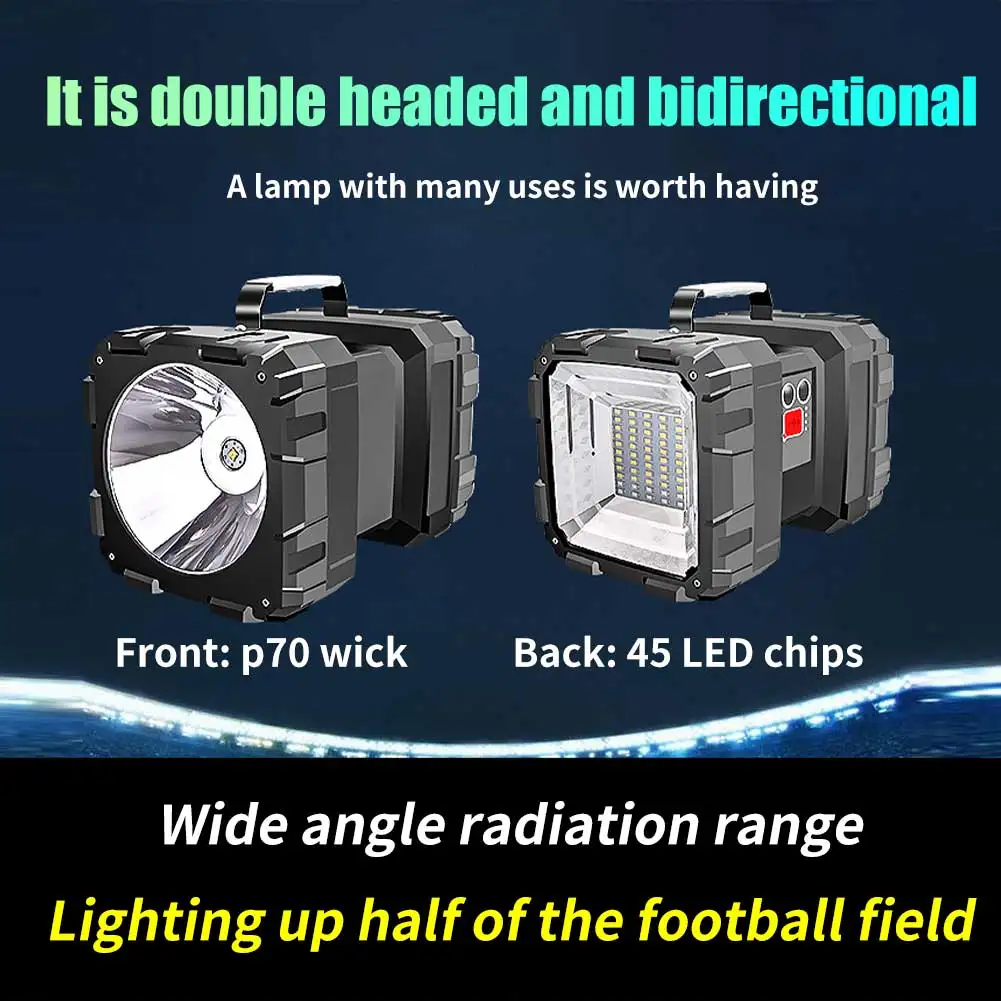 Waterproof Long Standby USB Rechargeable Portable Search Led Flashlight Emergency With Handle Spotlight Super Bright Power Bank
Waterproof Long Standby USB Rechargeable Portable Search Led Flashlight Emergency With Handle Spotlight Super Bright Power Bank