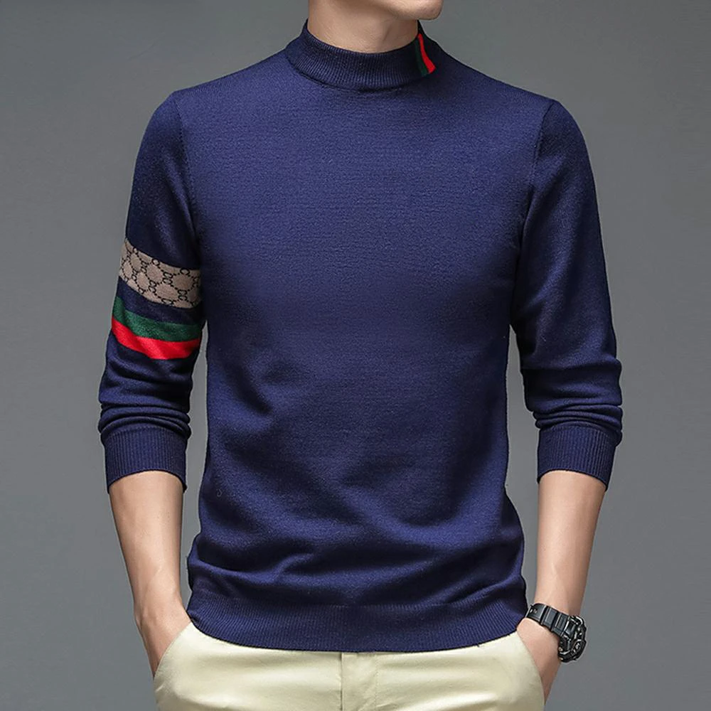 Top Grade New Autumn Winter Men Warm Woolen Sweater Designer Fashion Brand Luxury Knit Half Turtleneck Casual Mens Clothing 2022
Top Grade New Autumn Winter Men Warm Woolen Sweater Designer Fashion Brand Luxury Knit Half Turtleneck Casual Mens Clothing 2022