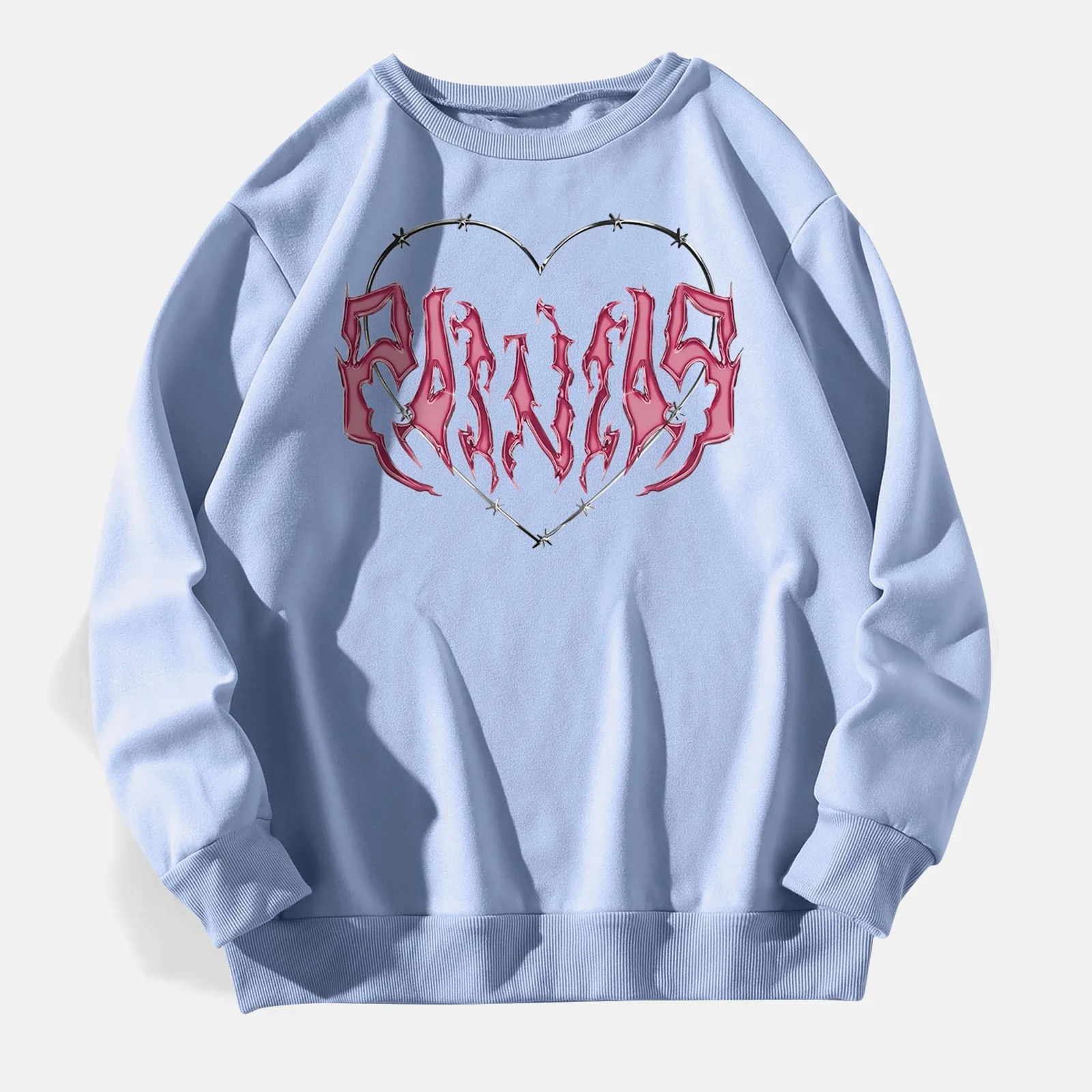 Womens Y2k Pullover American Retro Fashionable Long Sleeved Sweater Solid Color Top With Pink Love Printed Loose Street Fashion
Womens Y2k Pullover American Retro Fashionable Long Sleeved Sweater Solid Color Top With Pink Love Printed Loose Street Fashion