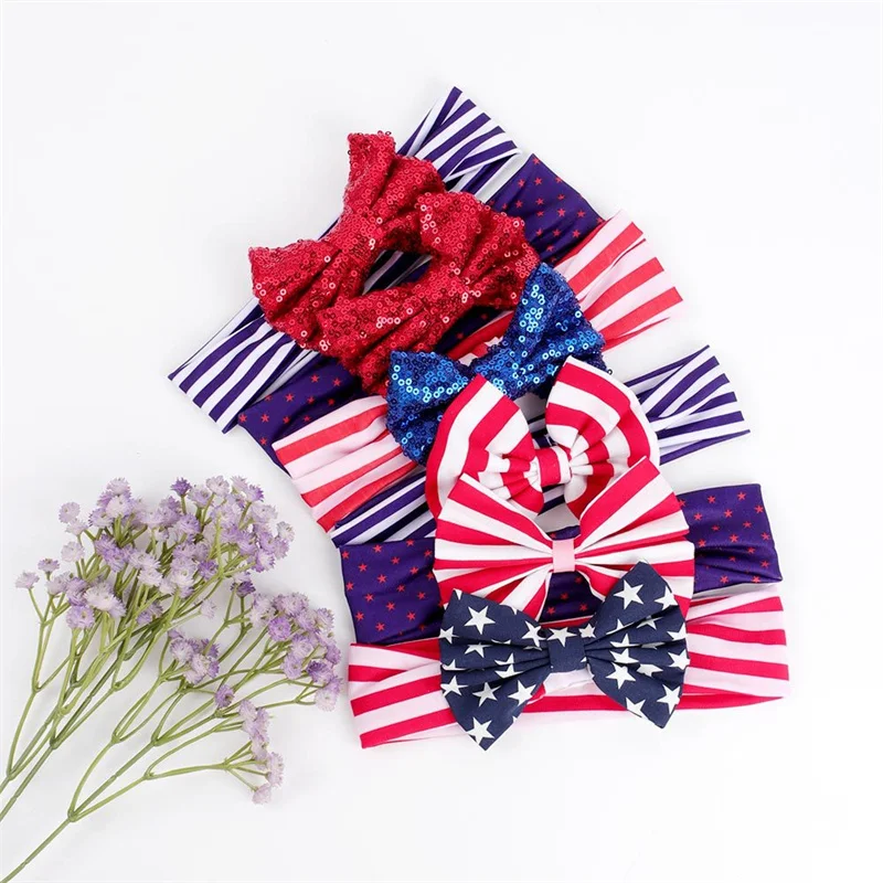 10pcs/lot Girls 4th of July Headband Gilter Sequin Hair Bow Turban Cotton Hairbands for Kids Toddlers Boutique Head Wraps
10pcs/lot Girls 4th of July Headband Gilter Sequin Hair Bow Turban Cotton Hairbands for Kids Toddlers Boutique Head Wraps