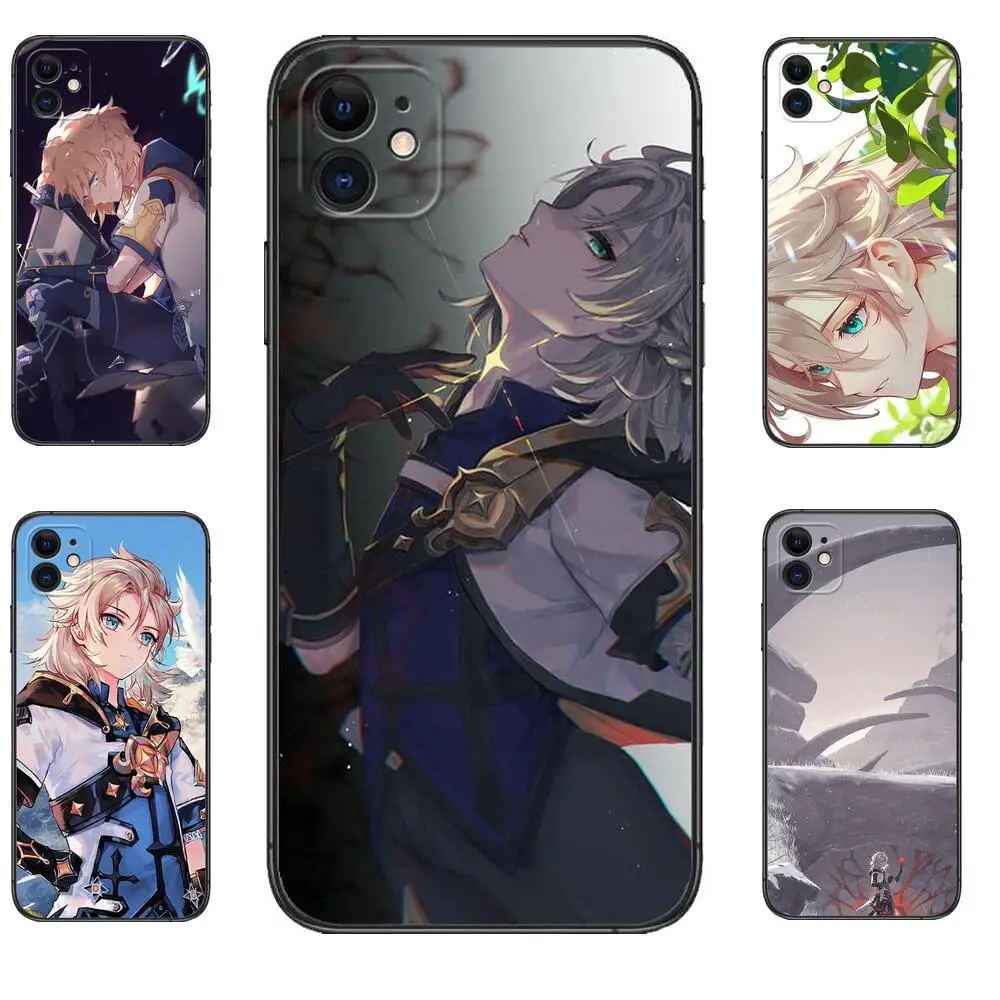 Albedo Genshin Impact Anime Phone Case for IPhone 14 13 12 11 Pro Max SE XR X XS Max 8Plus 7plus New Shell Black Phone Cover
Albedo Genshin Impact Anime Phone Case for IPhone 14 13 12 11 Pro Max SE XR X XS Max 8Plus 7plus New Shell Black Phone Cover