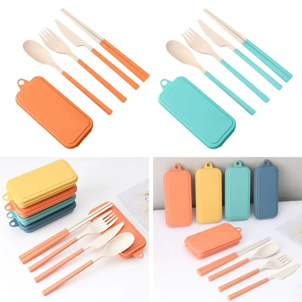 Wheat Straw Chopsticks Set Travel Spoon Wheat Straw Tableware Fork Dinnerware Set Cutlery Set 
Wheat Straw Chopsticks Set Travel Spoon Wheat Straw Tableware Fork Dinnerware Set Cutlery Set