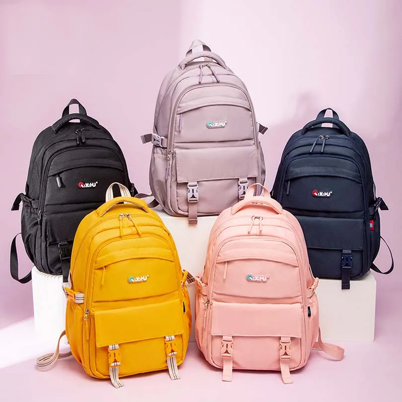 2022 New Waterproof School Bag Junior High School Boys and Girls Fashion Casual Style Korean Version Simple Solid Backpack 
2022 New Waterproof School Bag Junior High School Boys and Girls Fashion Casual Style Korean Version Simple Solid Backpack